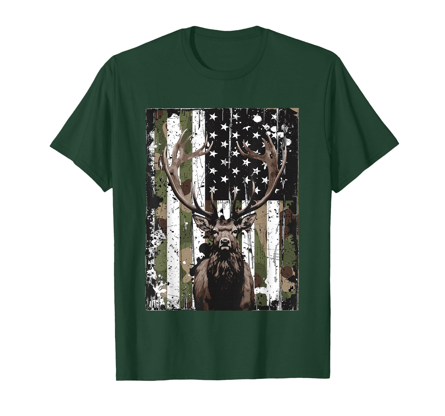 Outdoor Antlers Elk Deer Hunting T-Shirt