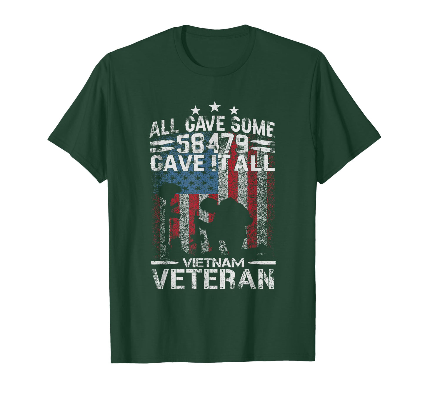 Vietnam Veteran Gifts for Men All Gave Some Some Gave All T-Shirt