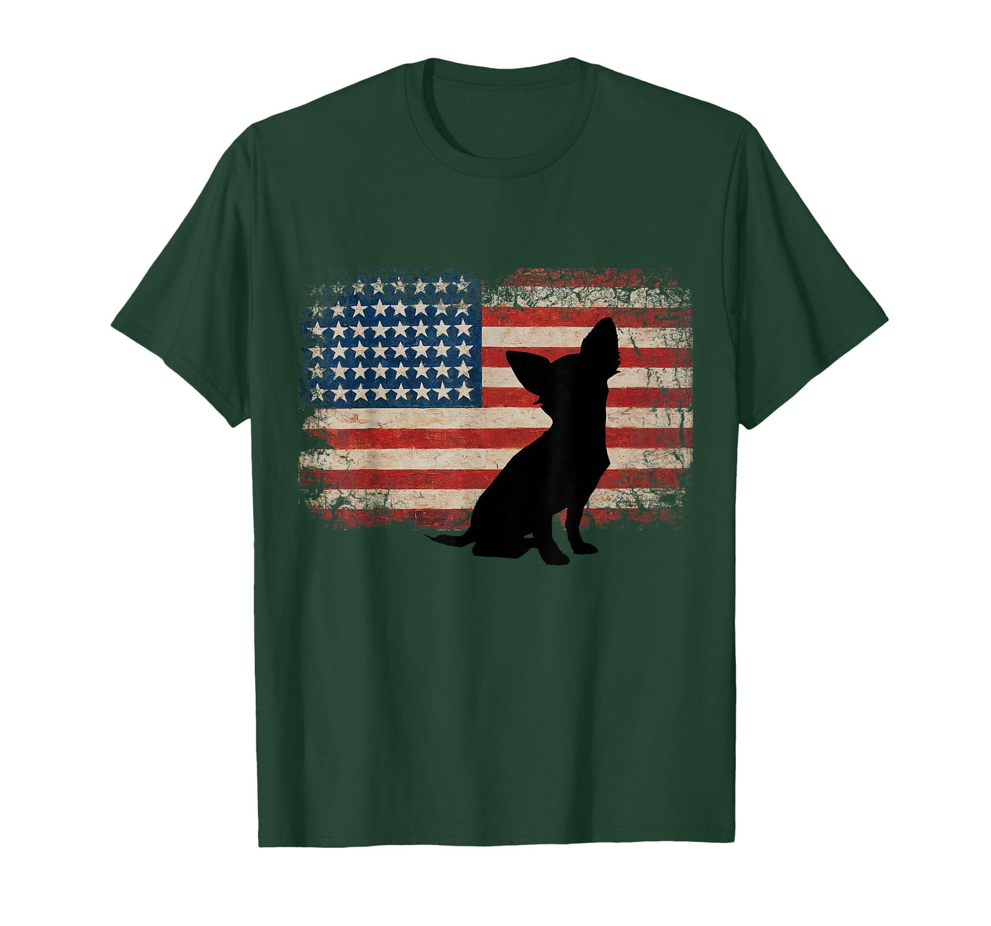 Chihuahua American Flag Love Chihuahua USA Flag T-Shirt