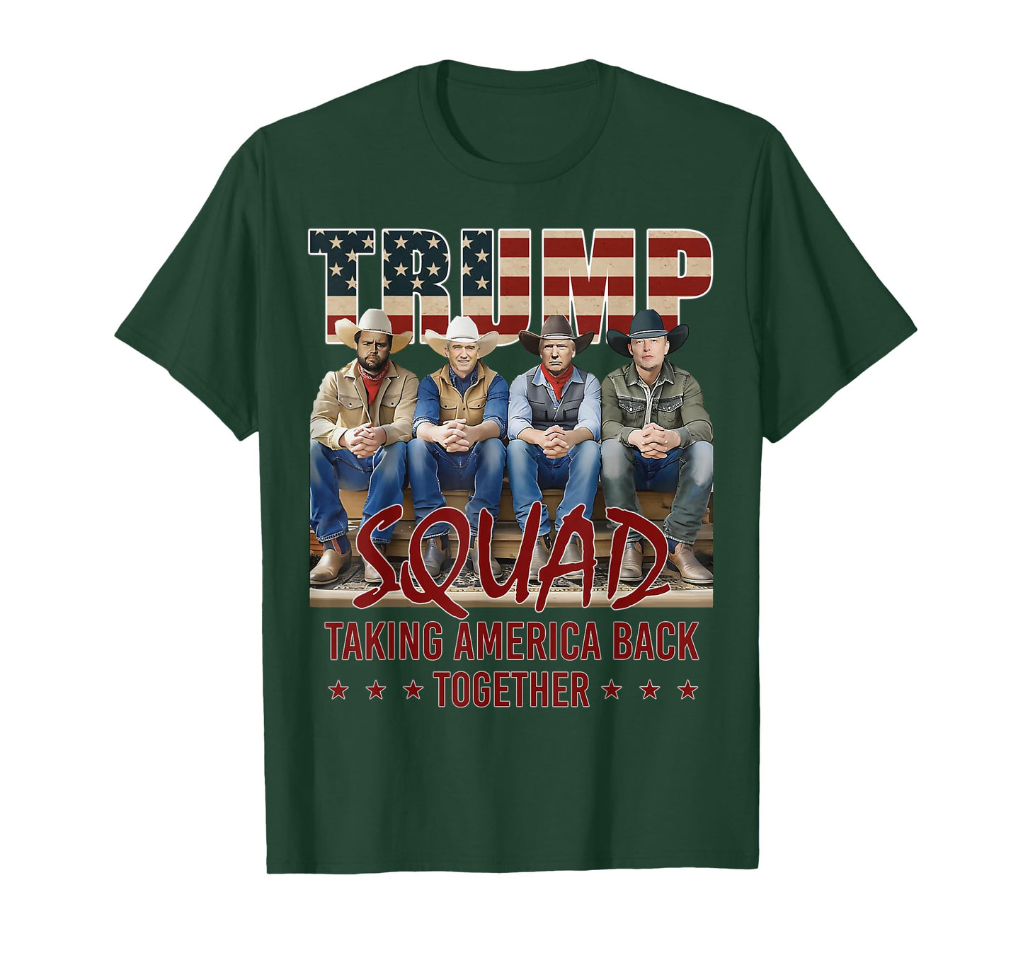 Trump Vance Kennedy Elon Squad Taking America Back Together T-Shirt
