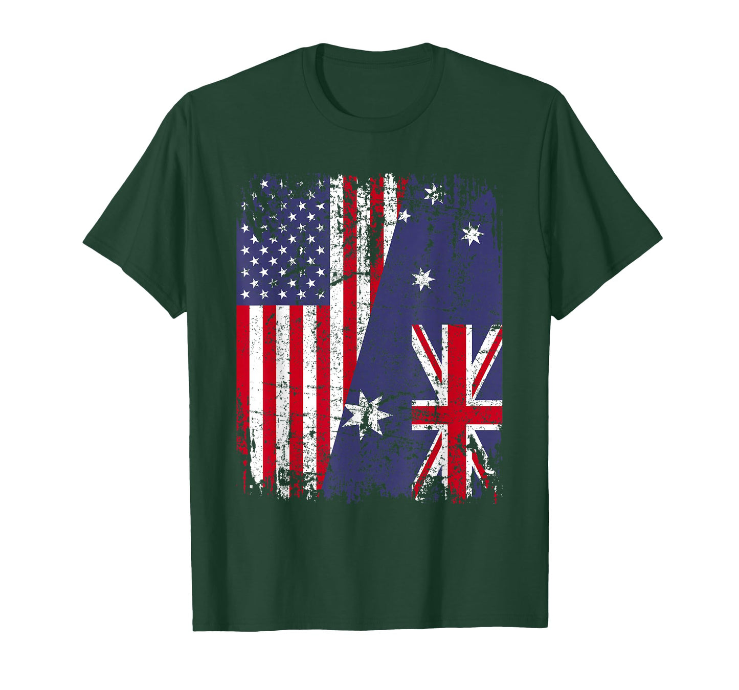 Australian Roots | Half American Flag Australia T-Shirt