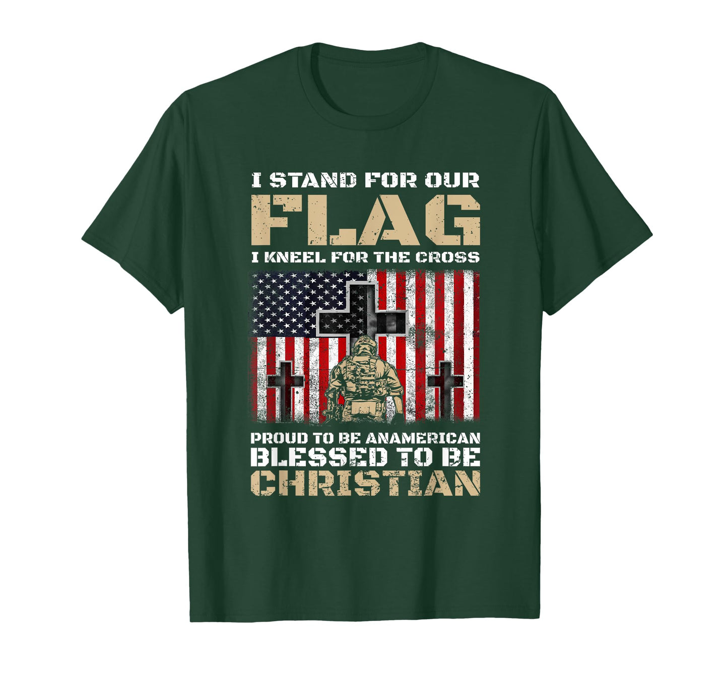 I Stand For The Flag And Kneel For The Cross T-Shirt