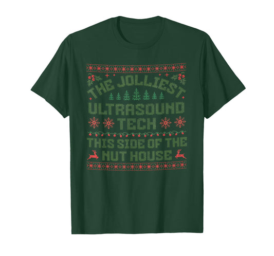 Christmas Ultrasound Tech Shirt Funny Ultrasound Technologis T-Shirt