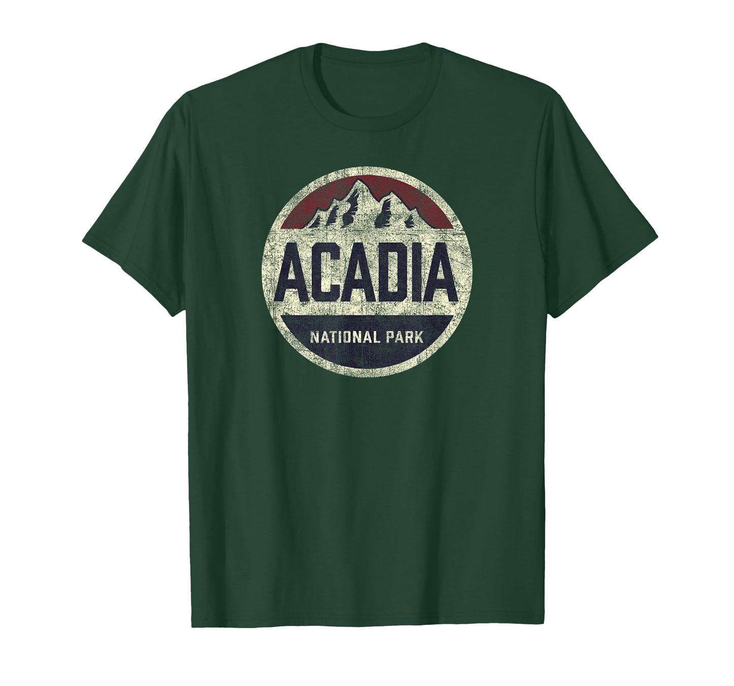 Retro Acadia National Park Vintage Mountain Women Men Hiking T-Shirt