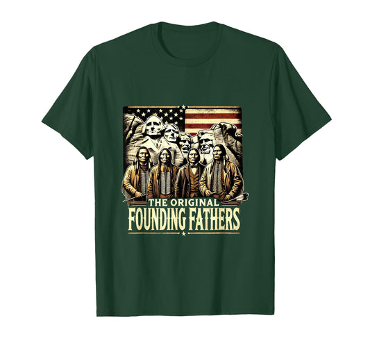 The Original Founding Fathers American Indian USA Flag T-Shirt