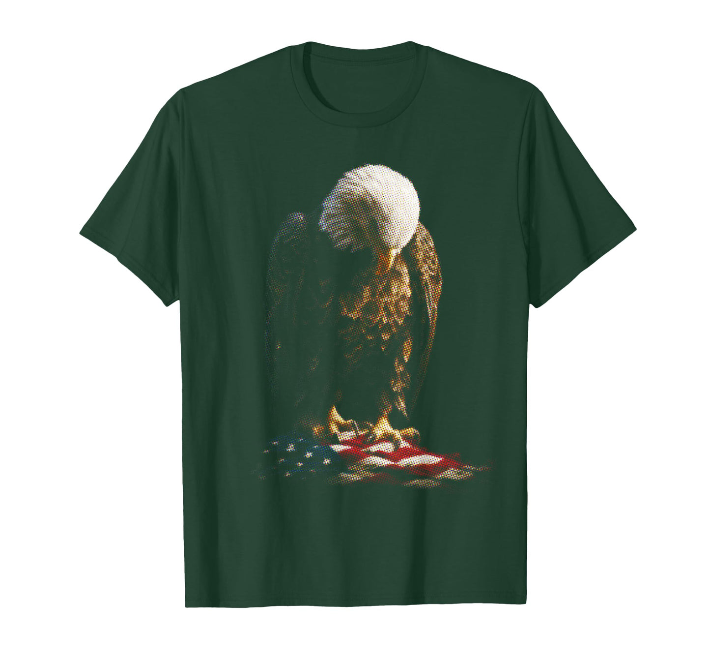 Symbolic Eagle of Liberty American Flag Art T-Shirt