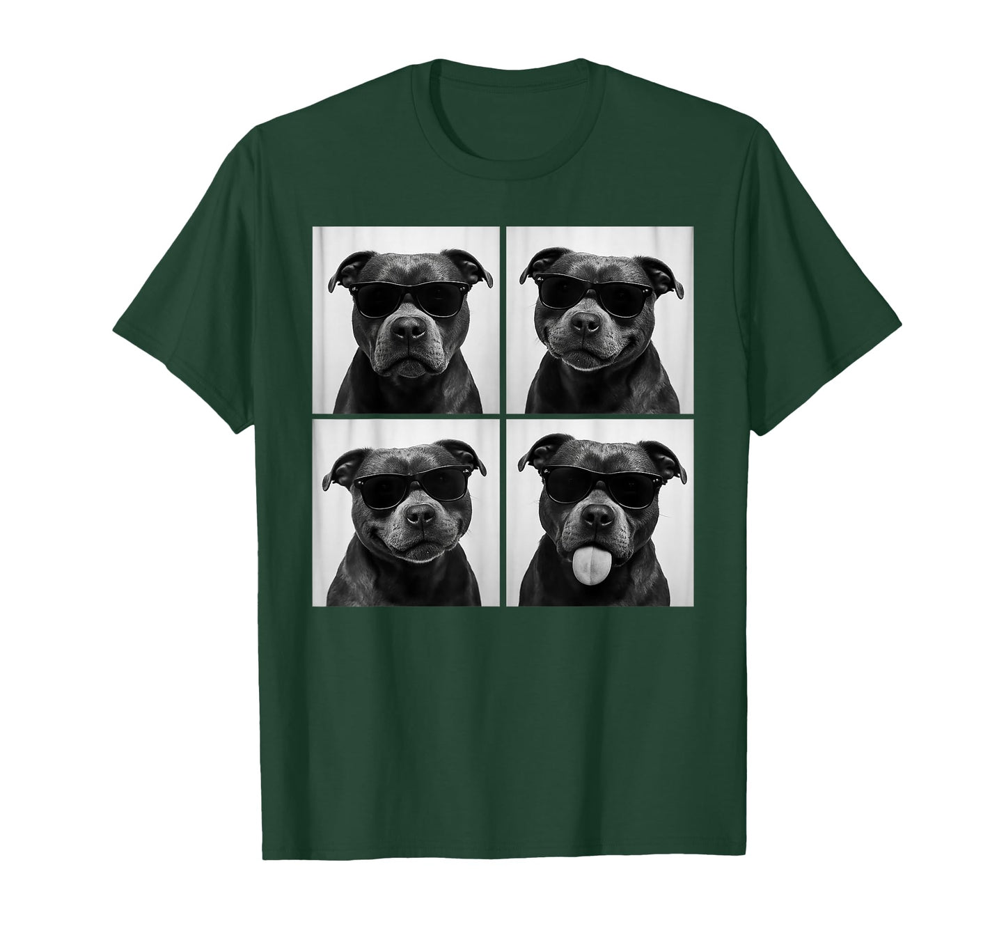 Funny Staffordshire Bull Terrier Lover Cute Dog Photo Booth T-Shirt