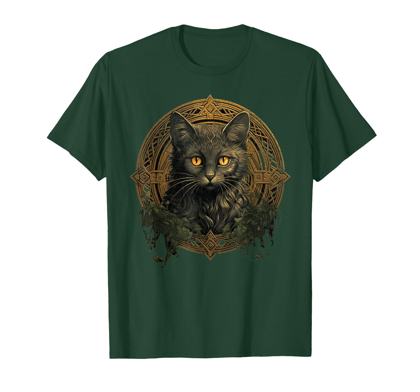 Celtic Cat Knots Wiccan Wicca Animal Pagan Witch Norse T-Shirt for Men Women Kids