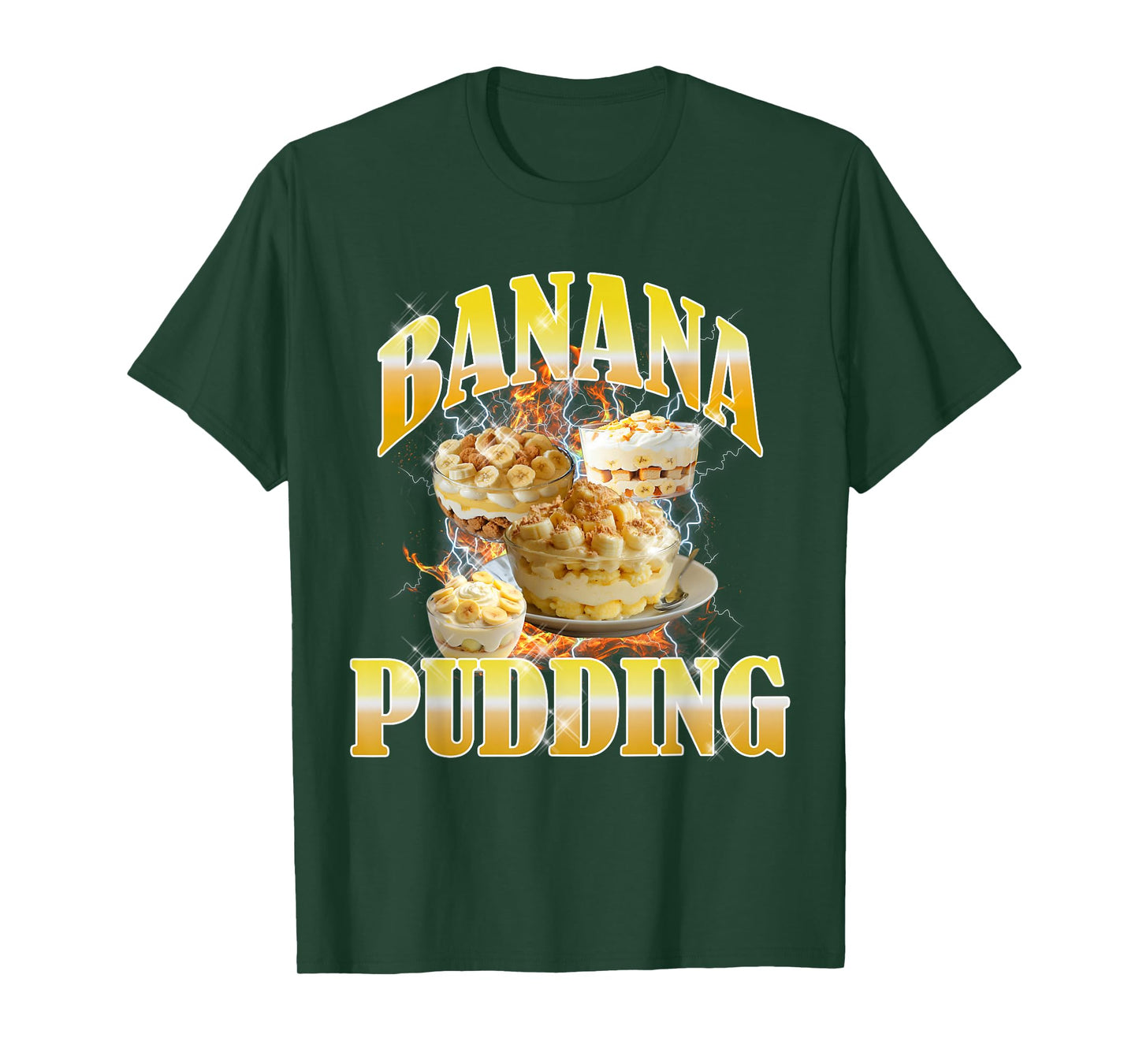 Thanksgiving Banana Pudding Bootleg 90's Rap Rock Vintage T-Shirt