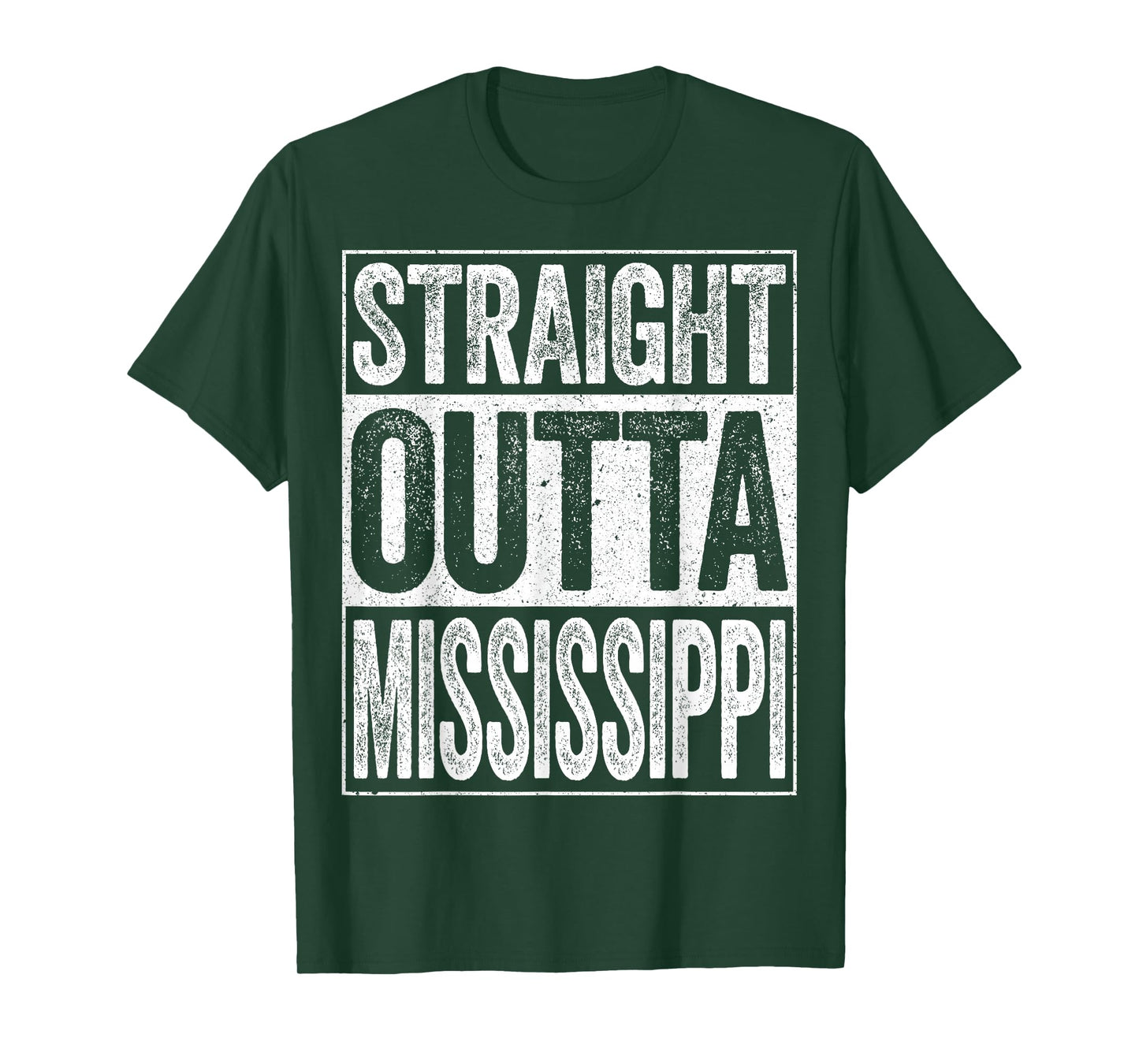 Straight Outta Mississippi Shirt Men Women Kids MS State T-Shirt