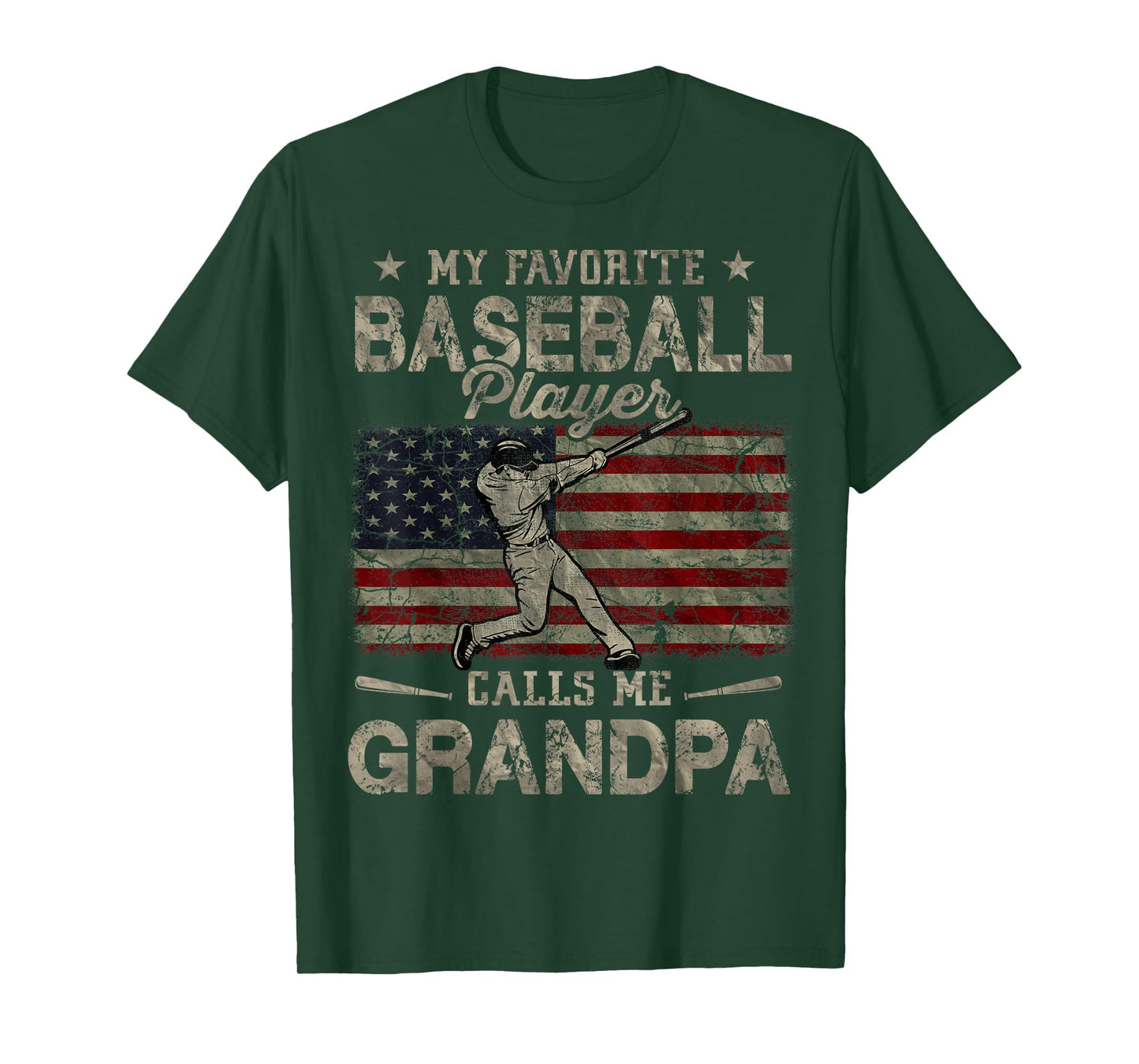 My Favorite Baseball Player Calls Me Grandpa Father's Day T-Shirt