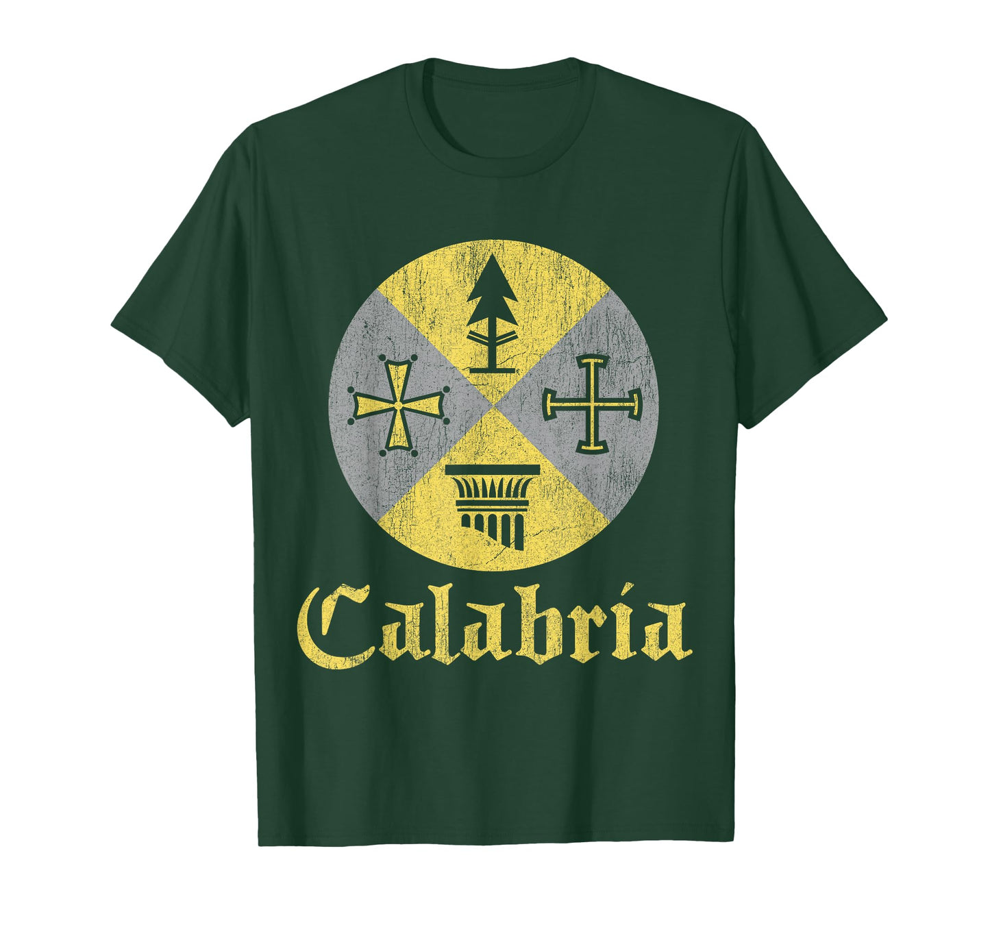 Proud Italian Calabrese T-Shirt Calabria Italy Flag T-Shirt