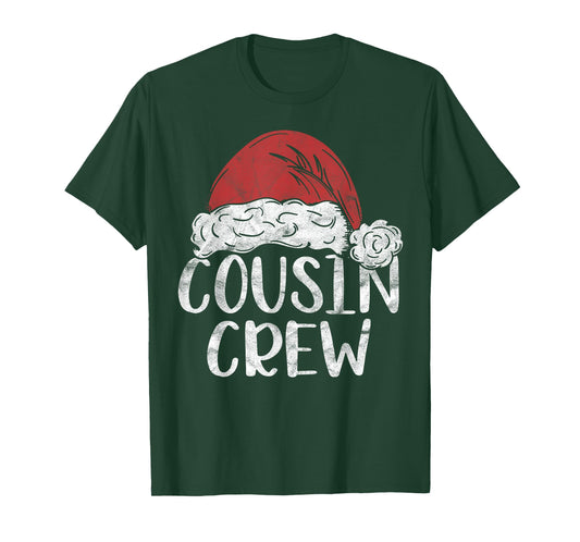 Cousin Crew Christmas Costume Gift Matching Family Xmas T-Shirt