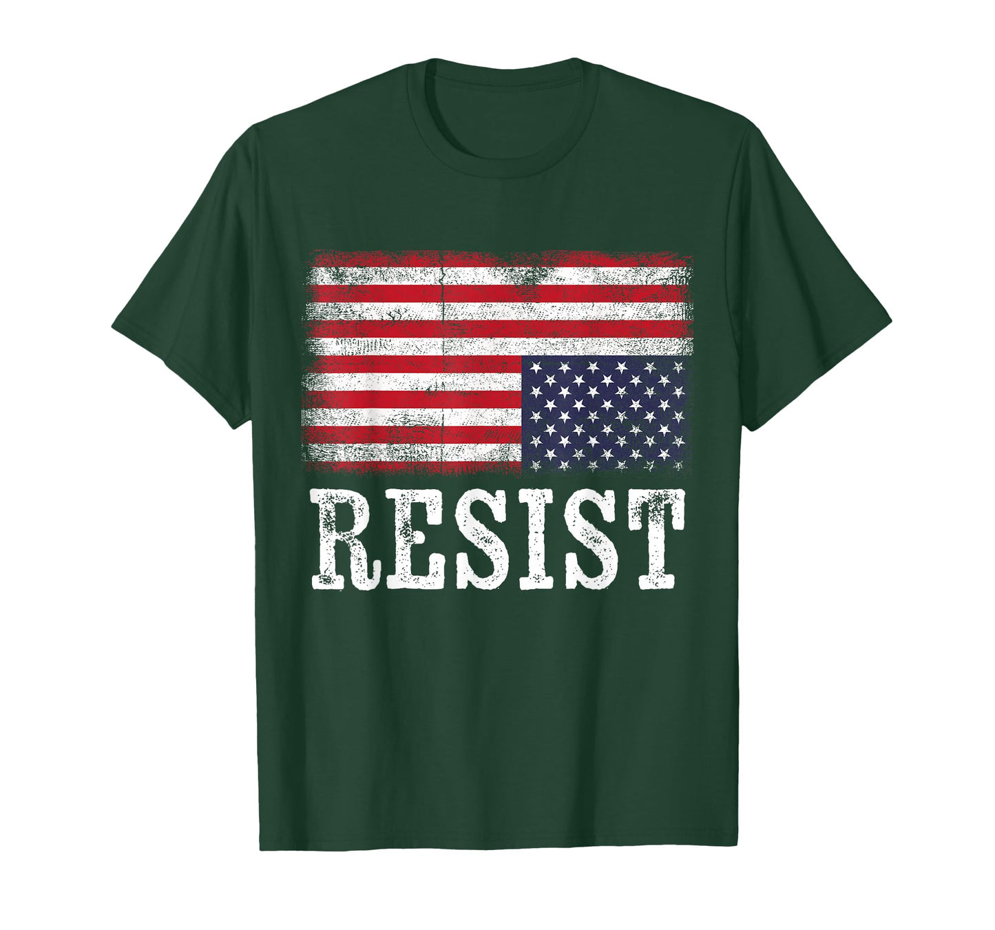 Upside Down American Flag Resist Distress United States USA T-Shirt