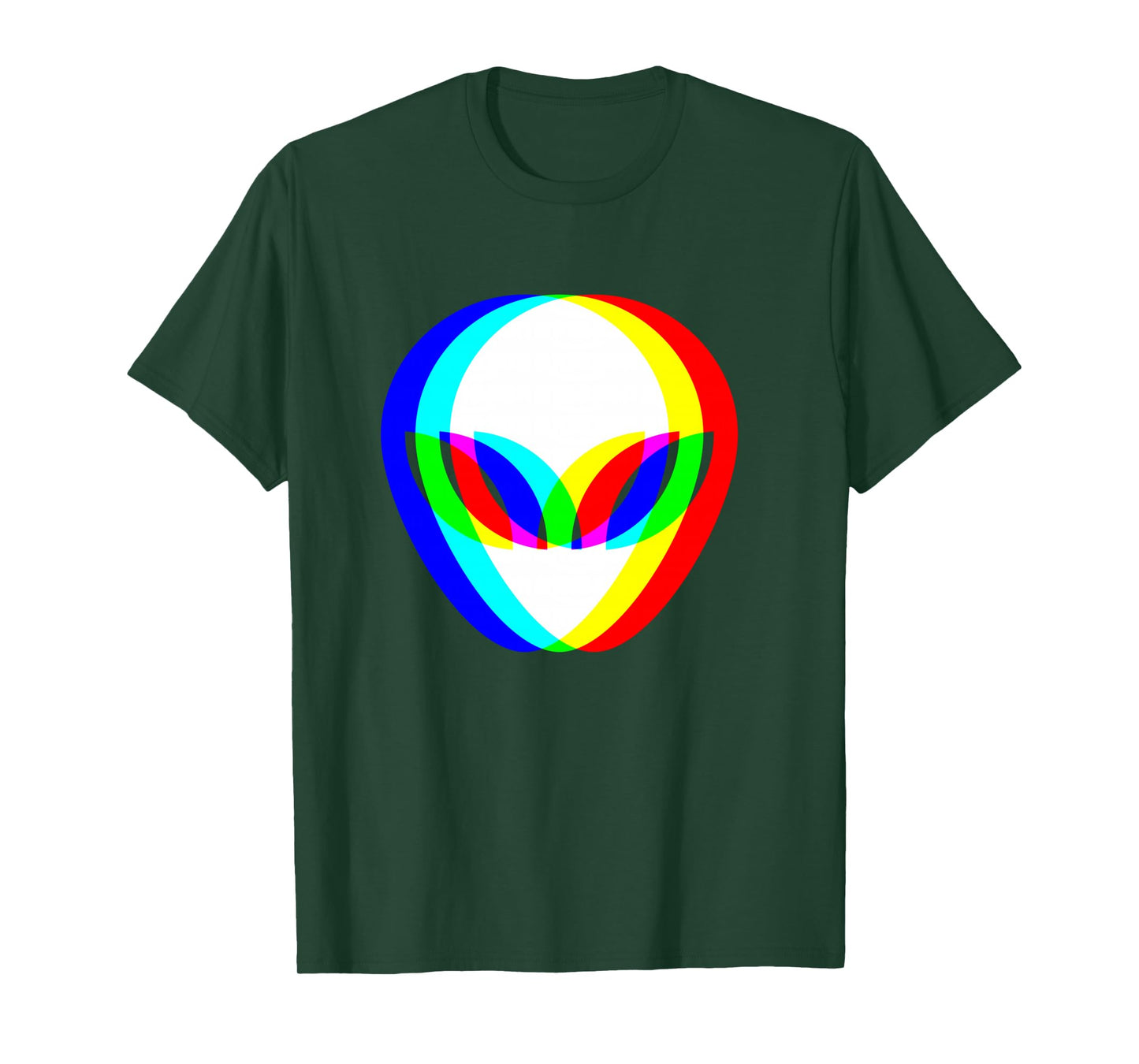 Alien Head Trippy Vaporwave Techno Rave EDM Music Festival Long Sleeve T-Shirt