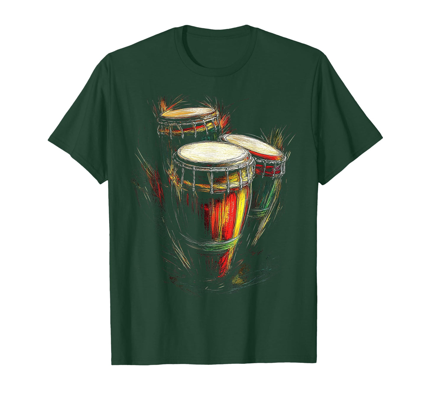 Congas Music Instrument Motif Artwork Congas T-Shirt