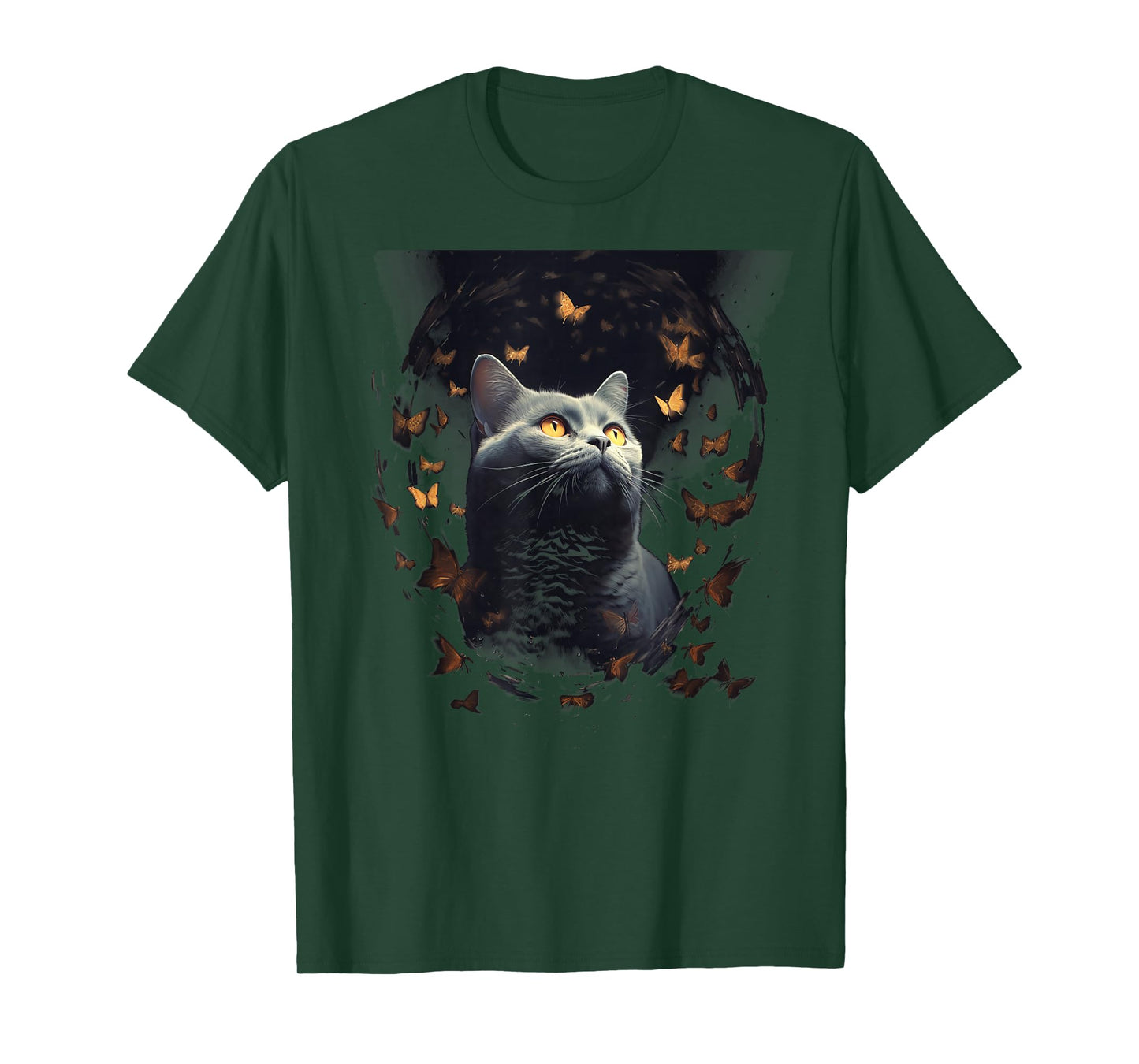 Chartreux Cat Eyes Kitty Kitten Cat Artwork Cat Face T-Shirt