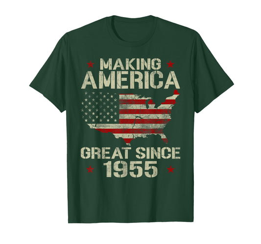 Making America Great Since 1955 Vintage Gifts 65th Birthday T-Shirt
