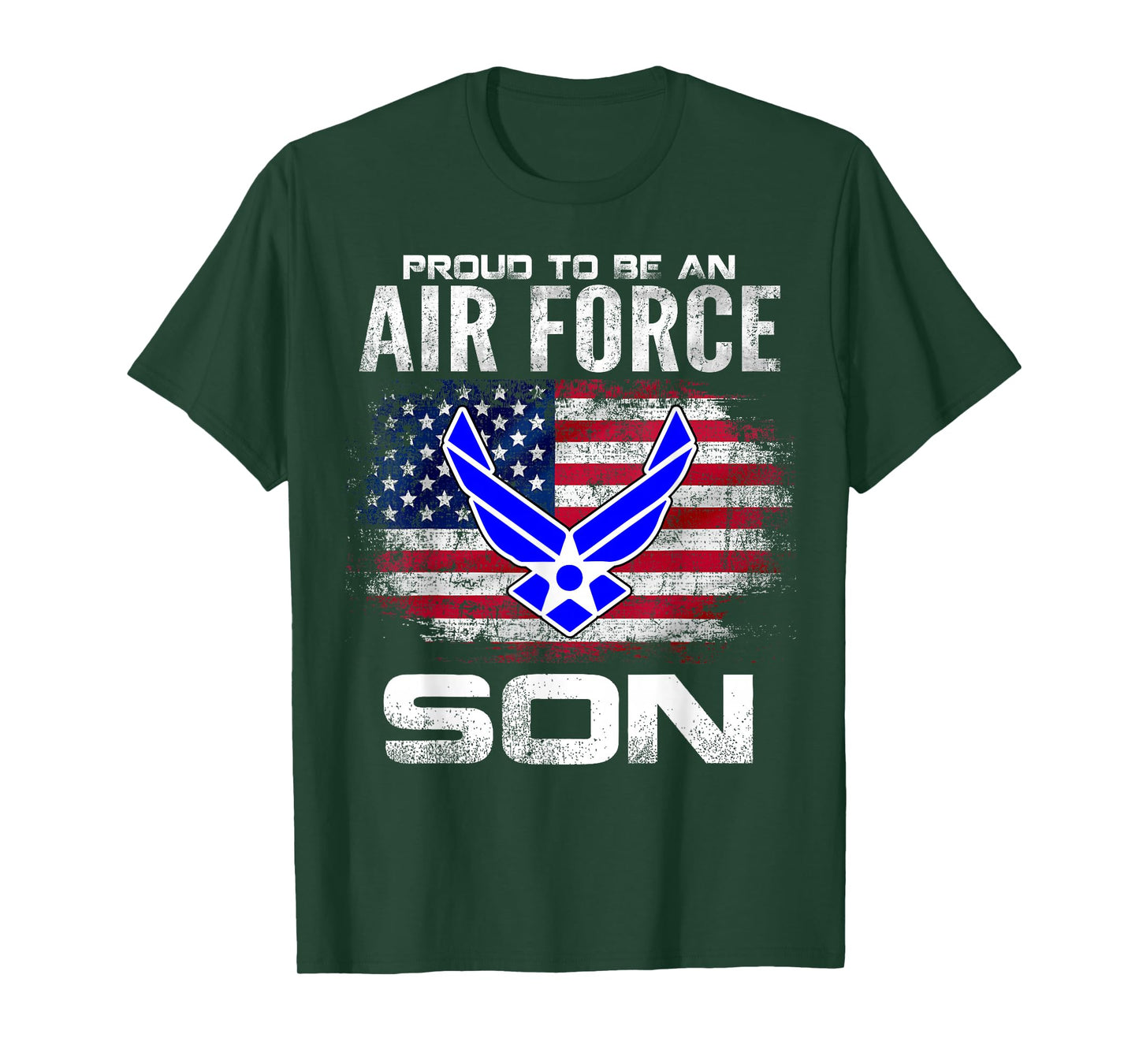 Proud To Be An Air Force Son With American Flag Gift T-Shirt
