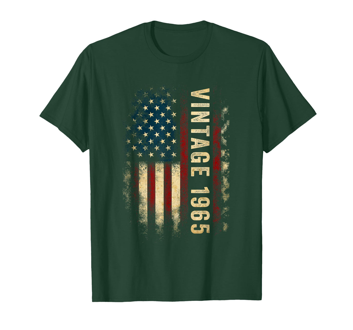 Vintage 1965 60 Year Old American Flag 60th Birthday Party T-Shirt
