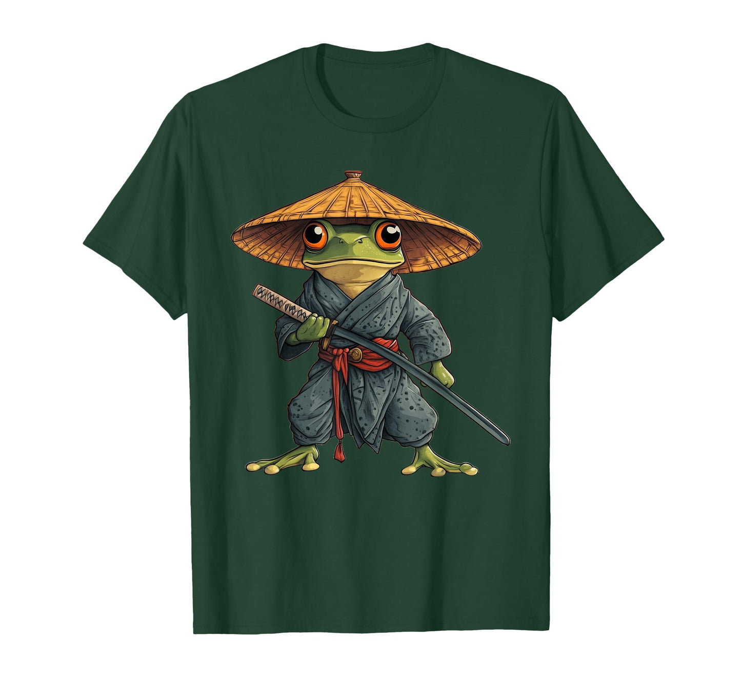 Frog Samurai Art T-Shirt