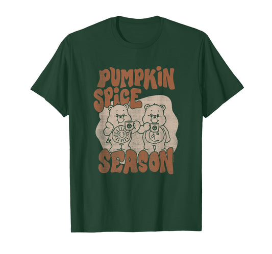 Care Bears Thanksgiving Vintage Pumpkin Spice Season Duo T-Shirt