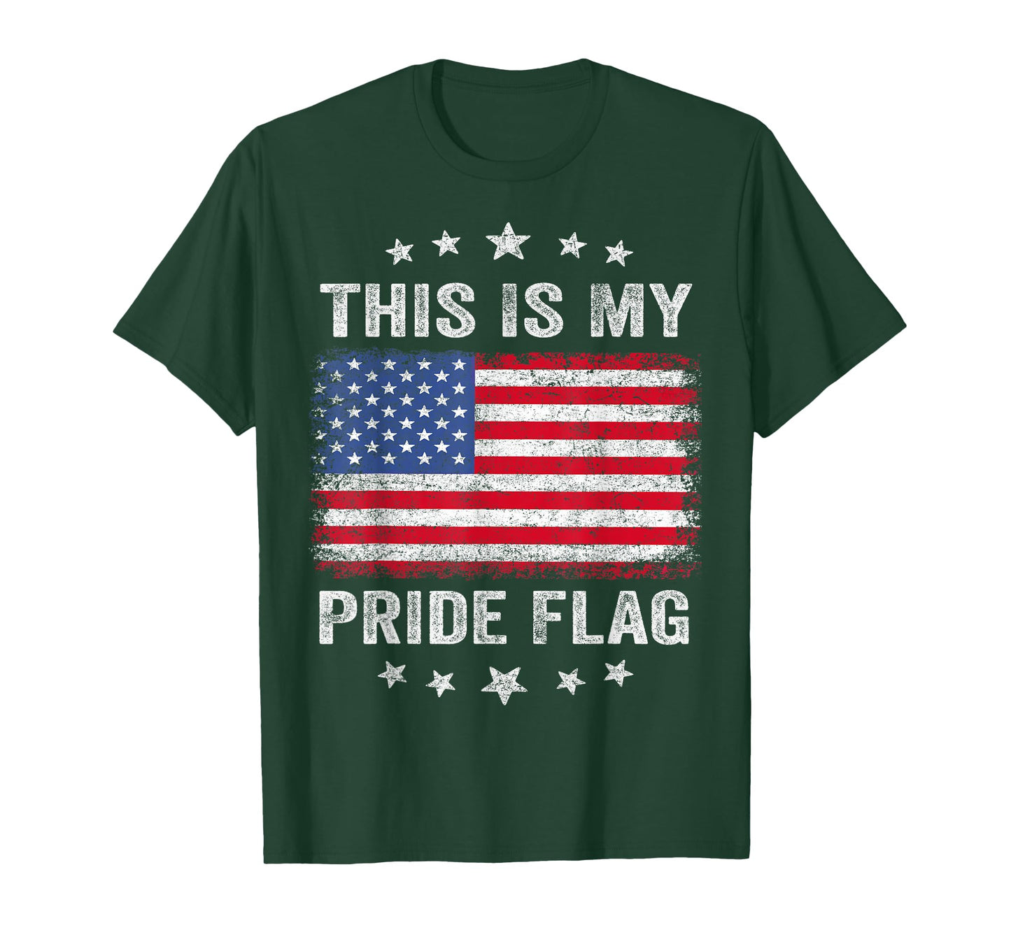This is My Pride Flag USA American 4th of July Patriotic T-Shirt