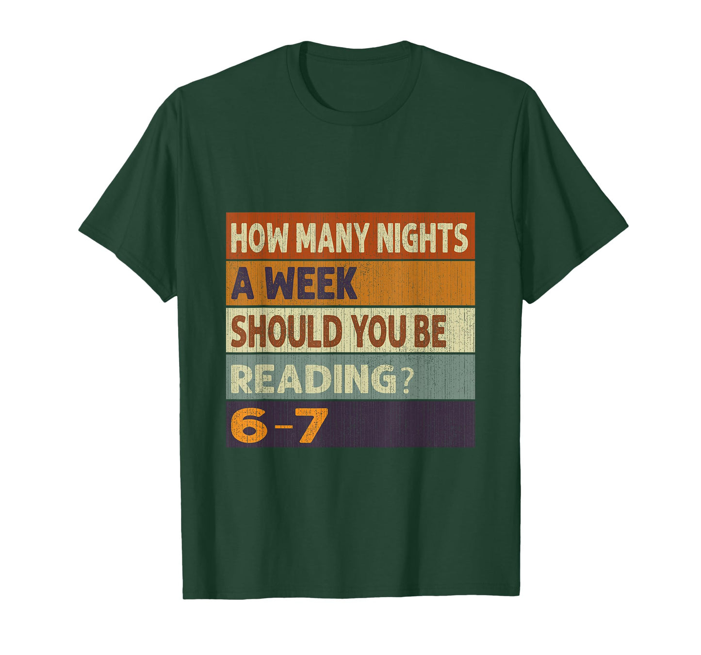 How Many Nights A Week Should You Be Reading 6–7 Meme T-Shirt