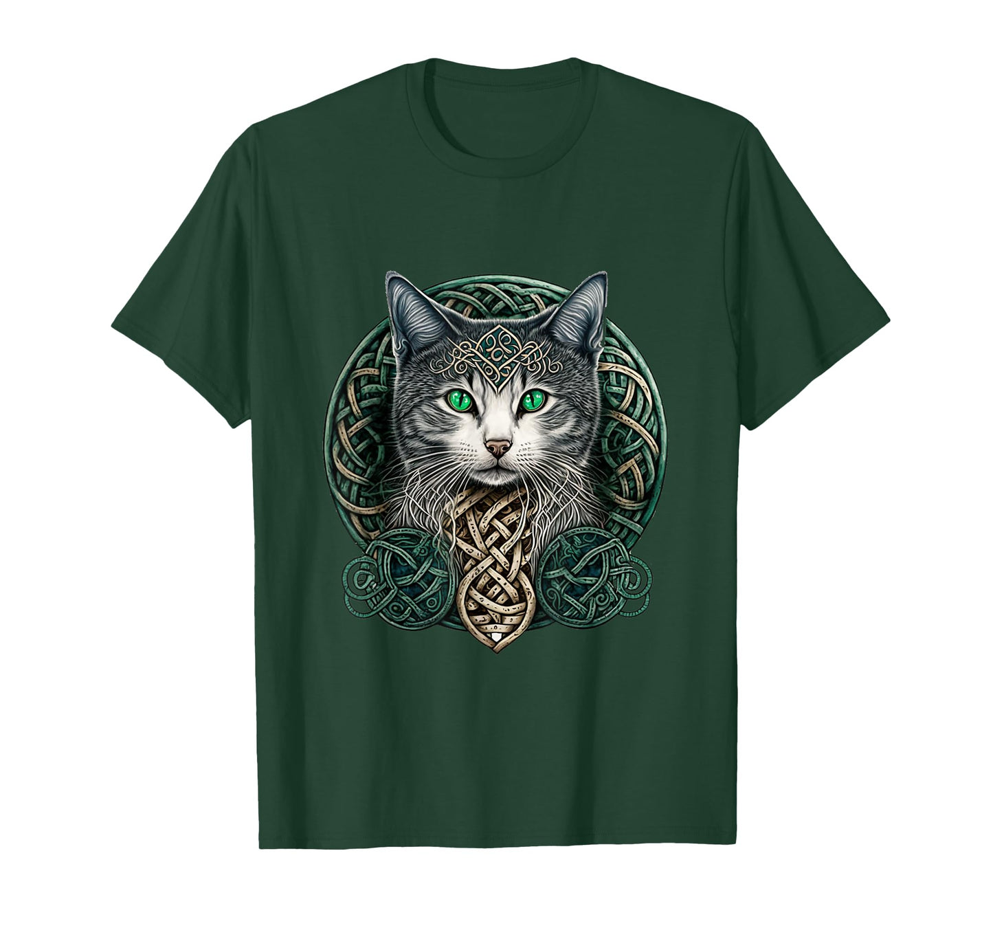 Celtic Cat | Scottish | Celtic Knots | Wiccan | Pagan Witch T-Shirt