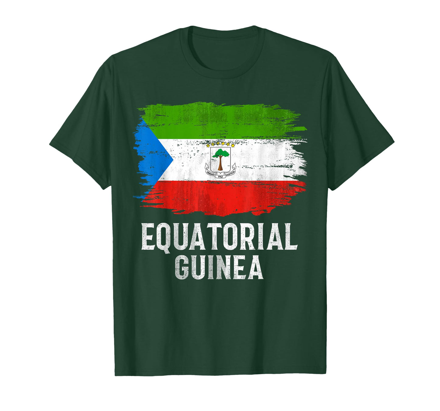 Vintage Equatorial Guinea Flag Gift T-Shirt