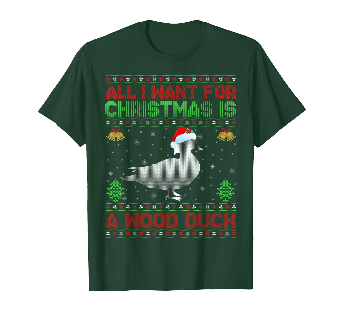 All I Want For Christmas Is A Duck Ugly Xmas T-Shirt