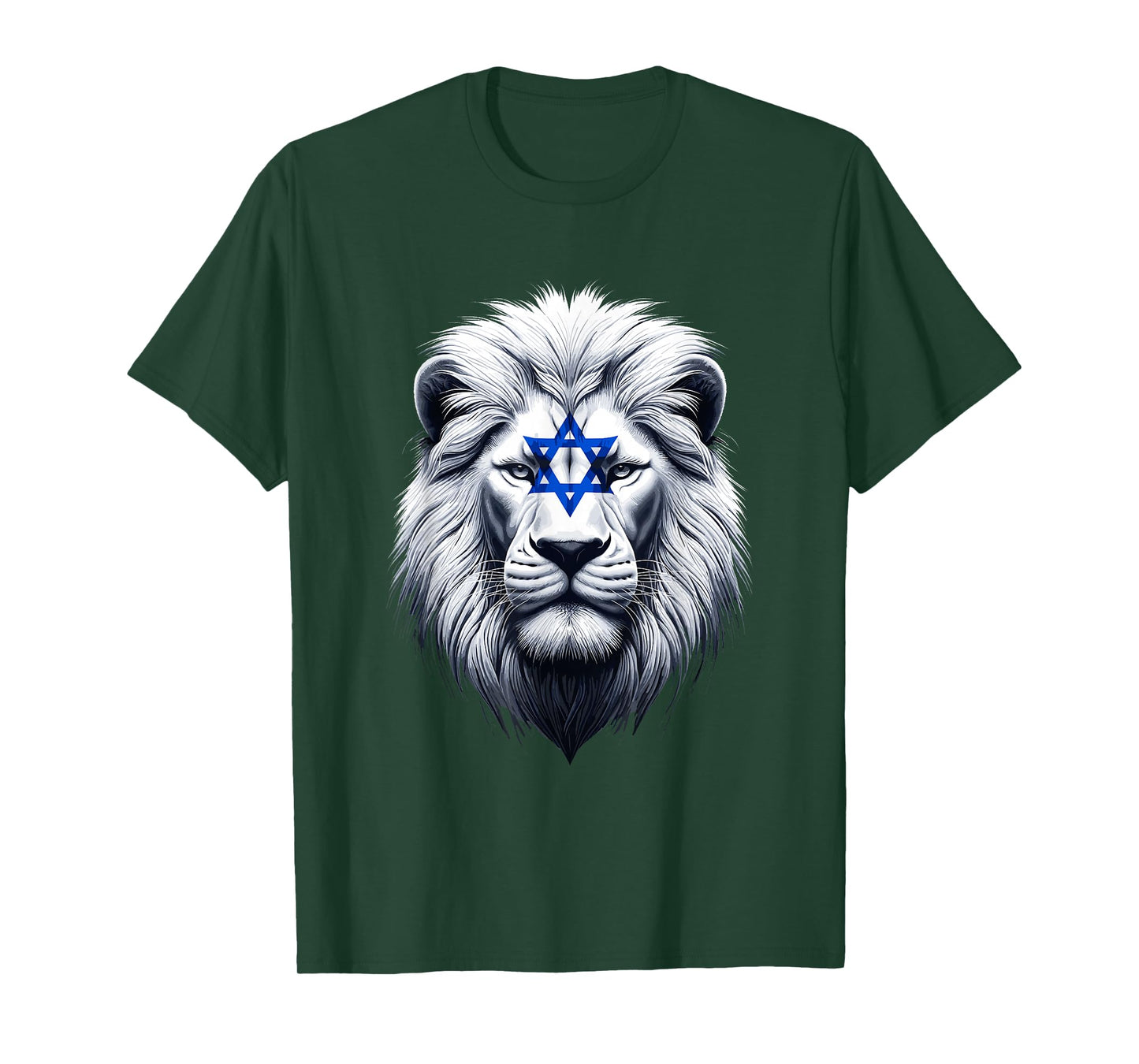 Jewish Israel Flag Lion David Star Yisrael Proud Israelites T-Shirt