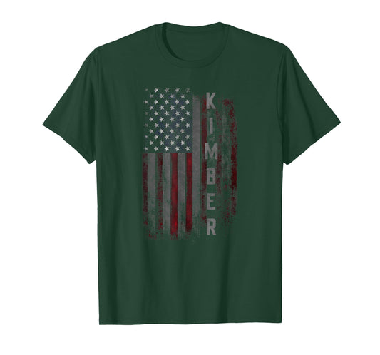 Kimber Family American Flag T-Shirt Gift for Men T-Shirt