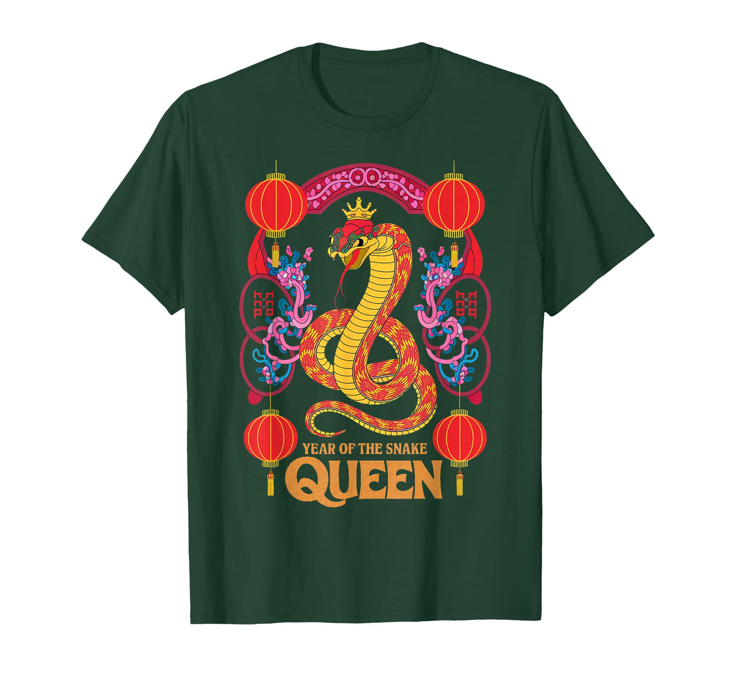 Snake Queen Chinese New Year Zodiac Sign Year Of The Snake T-Shirt