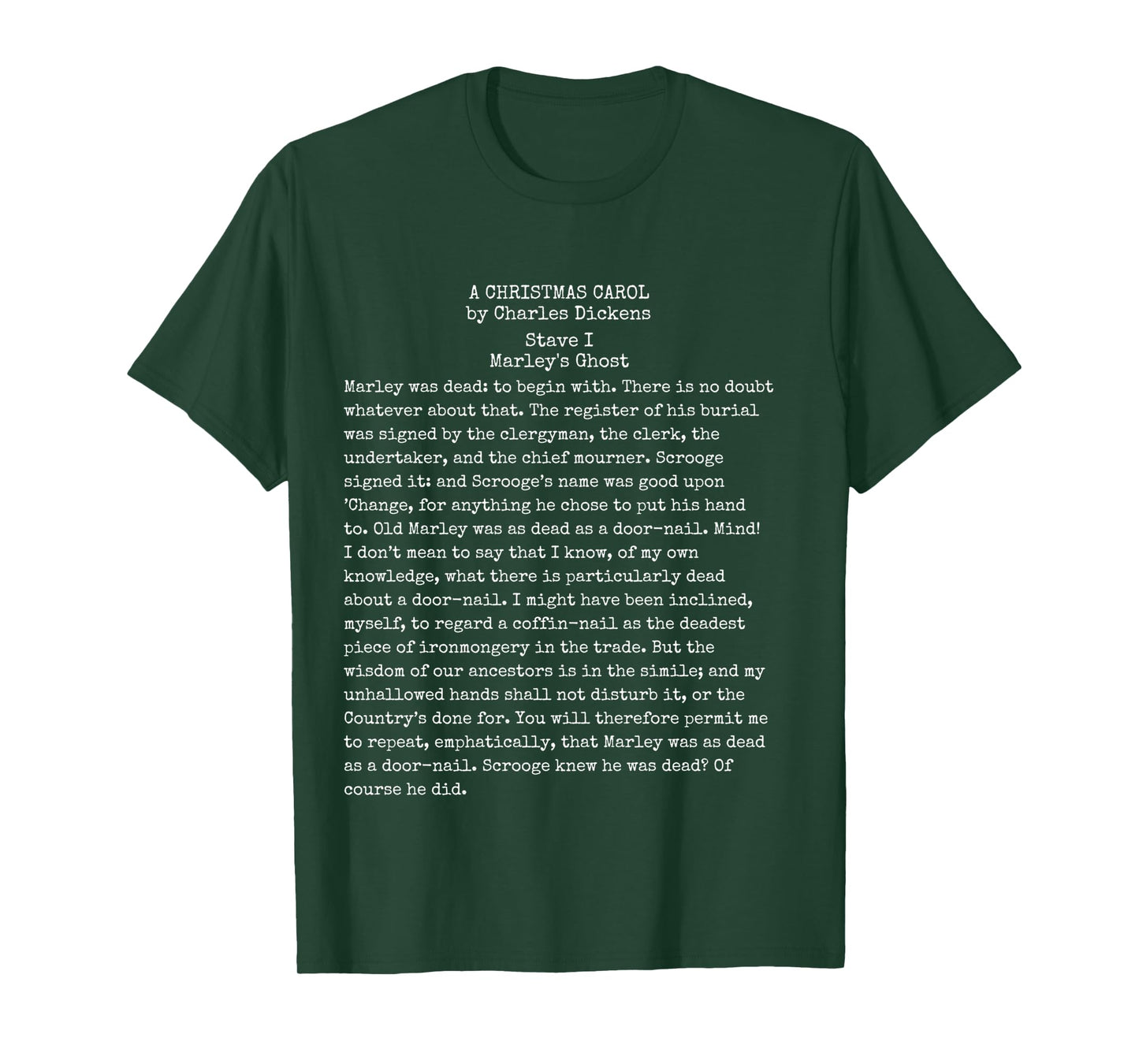A Christmas Carol Charles Dickens Book Reader Gift Long Sleeve T-Shirt