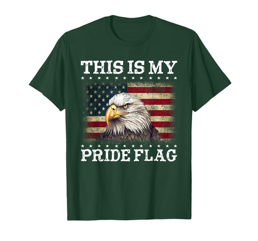 This is My Pride Flag USA American 4th of July Patriotic T-Shirt