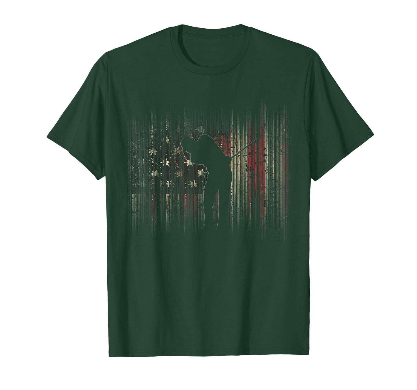 American Flag Golf Apparel - Golf T-Shirt