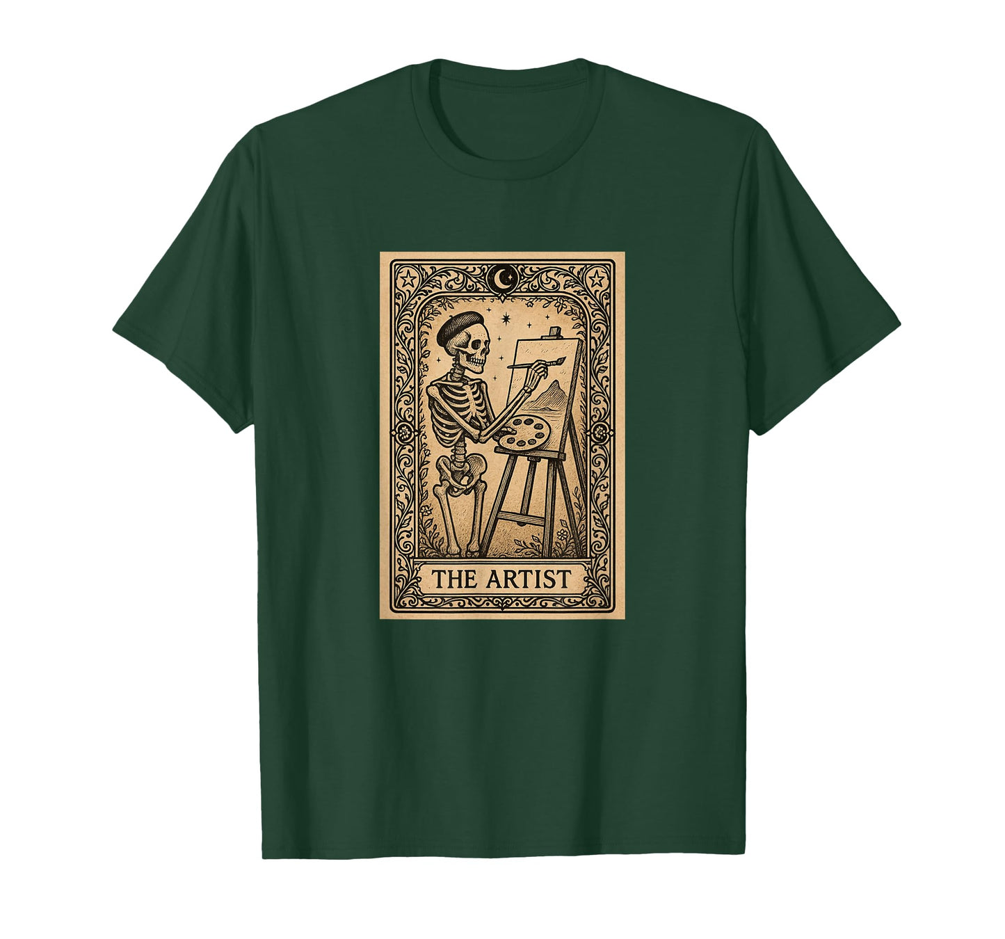 The Artist Tarot Card - Paint Painter Spooky Gothic Witchy T-Shirt