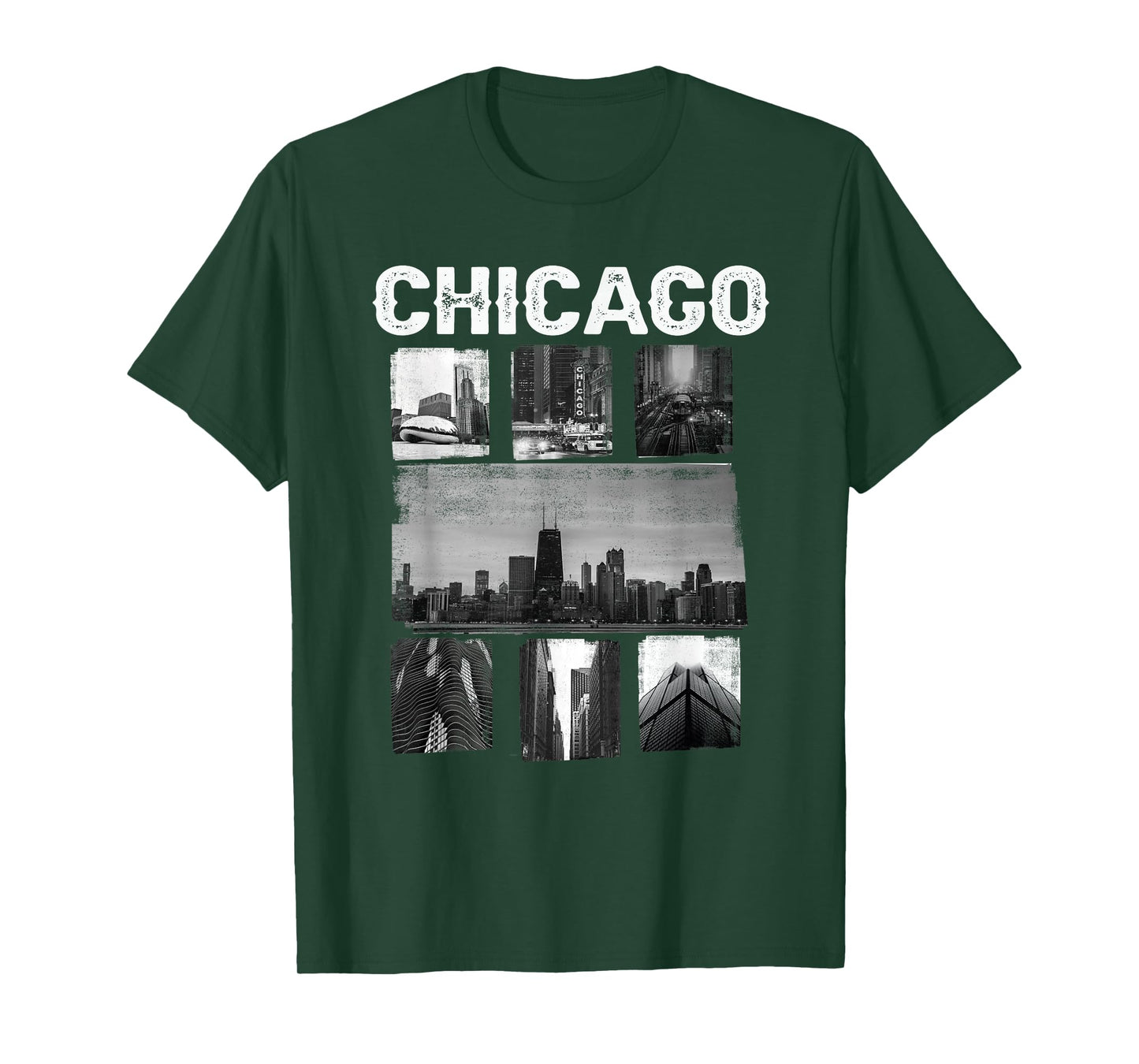 Illinois Chicago Skyline Chi Town T-Shirt