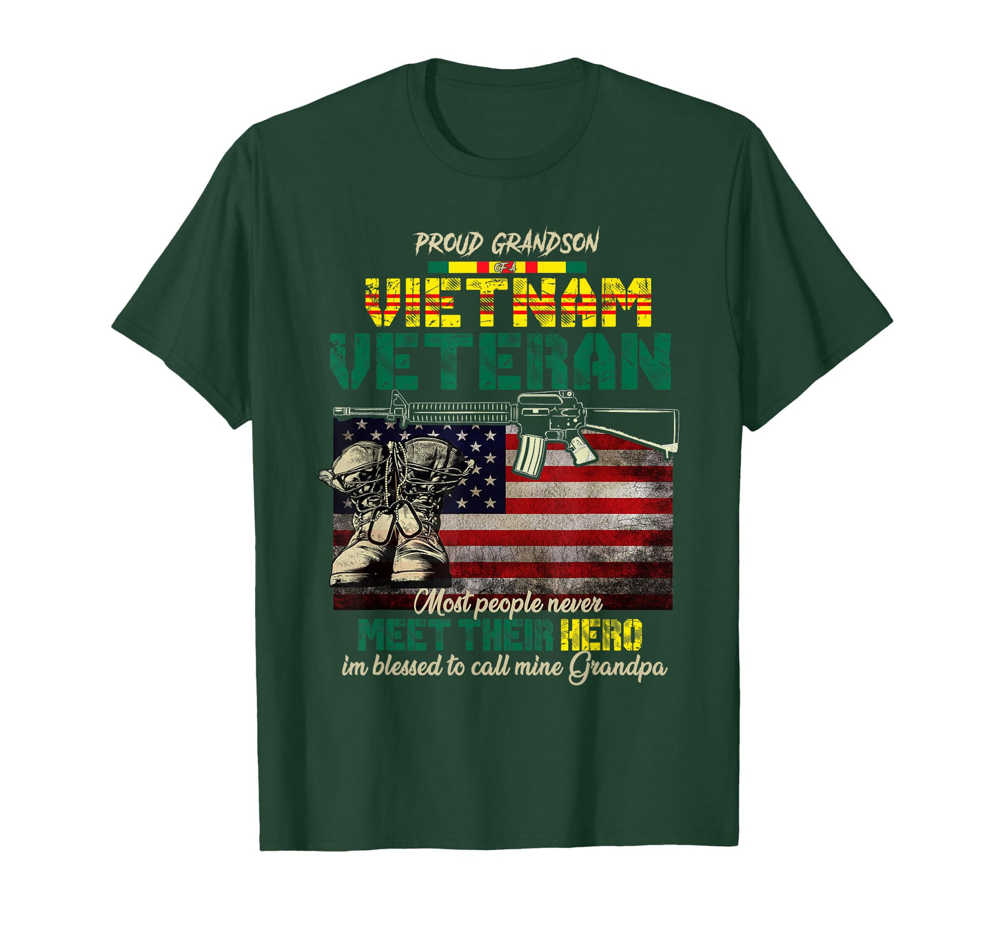 Vietnam Veteran's Grandson, Proud Grandson Of A Vietnam Vet T-Shirt