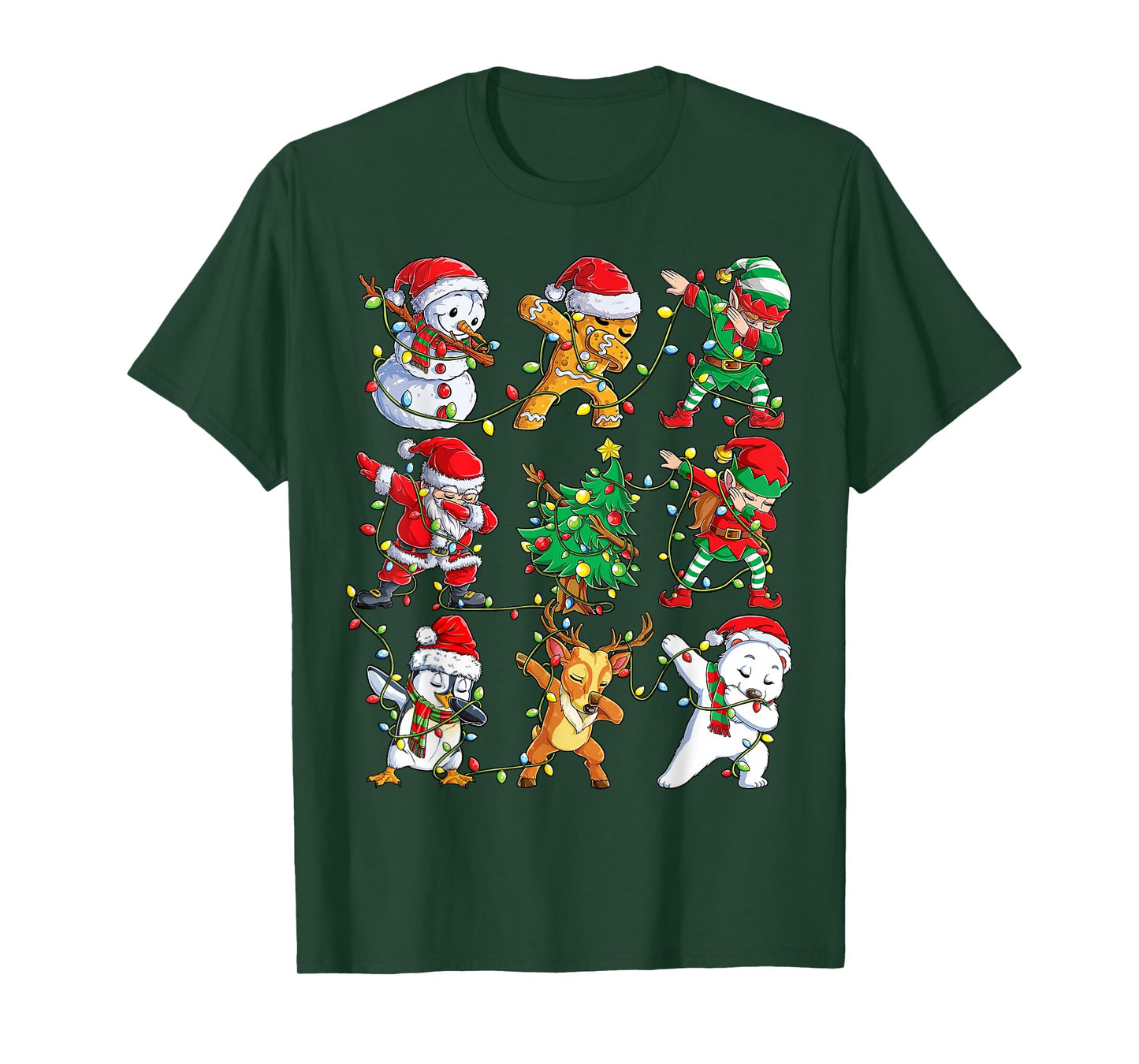 Christmas Dabbing Santa Elf Friends Boys Girls Men Xmas Dab T-Shirt