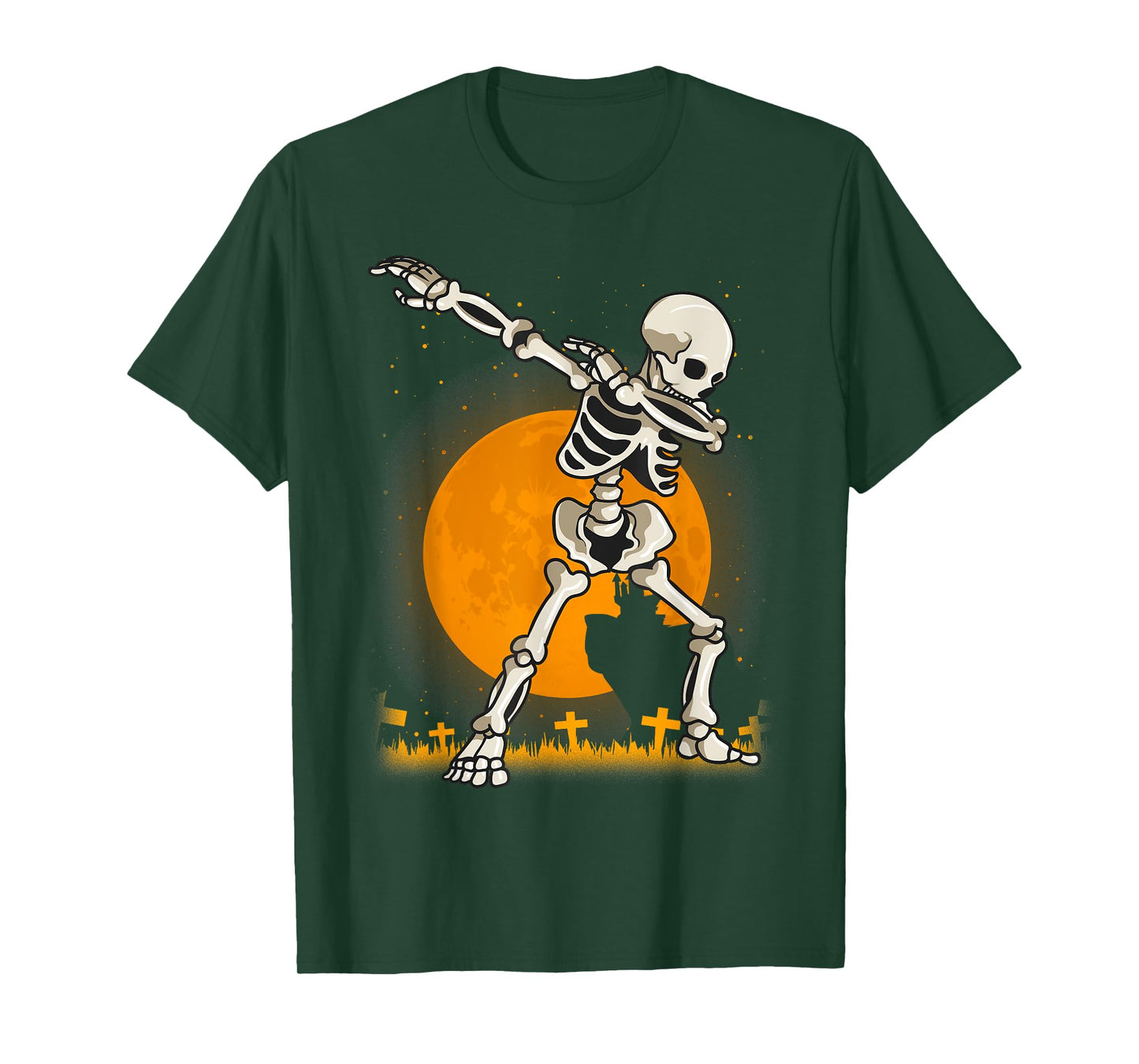 Halloween for Boys Kids Girl Dabbing Skeleton Costume T-Shirt