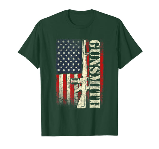 Gunsmith - USA American Flag Gunsmithing Gun Builder Rifle T-Shirt for Women Men