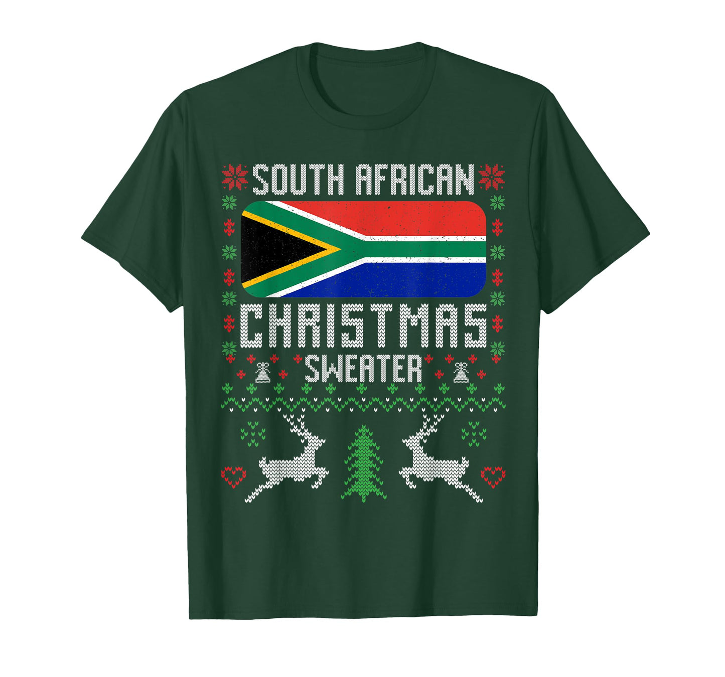 South Africa Flag South African Christmas Sweater T-Shirt