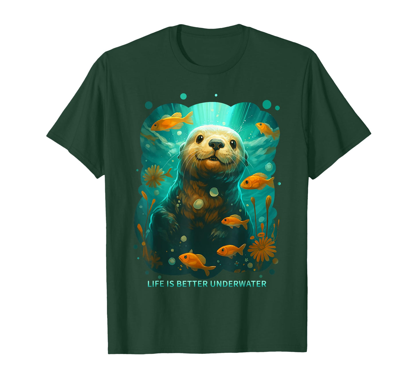 Cute Sea Otter Animal Nature Lovers Graphic T-Shirt