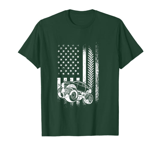 American Mud Racer - Truck Mudding Mud Bogging Long Sleeve T-Shirt