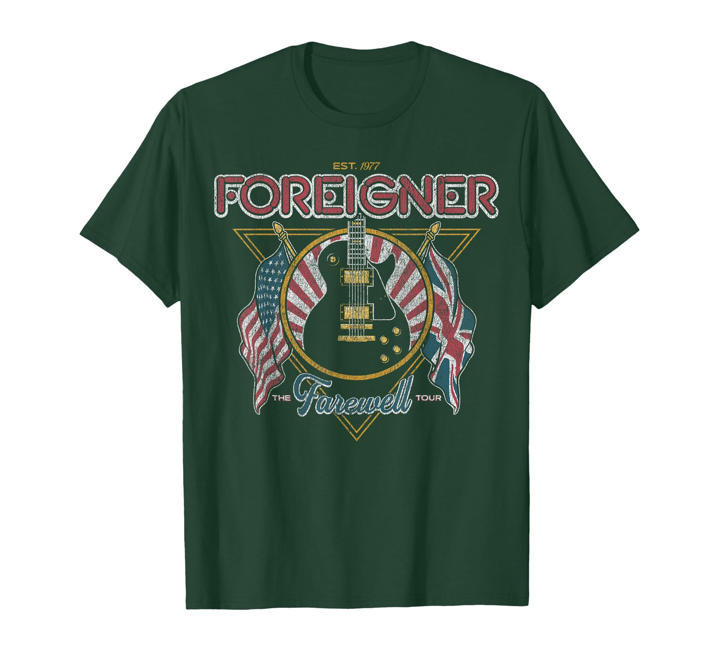 Foreigner Guitar Flag T-Shirt
