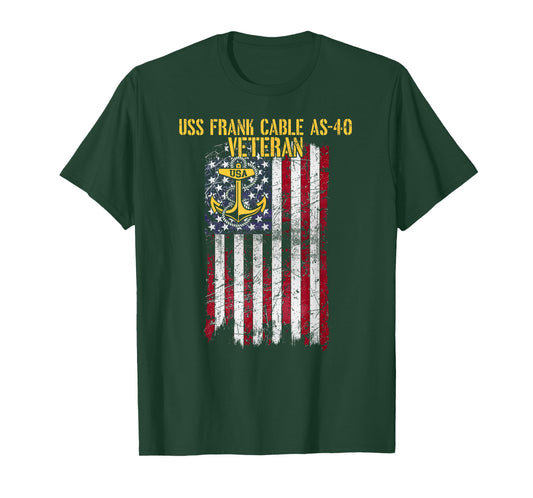 USS Frank Cable AS-40 Submarine Tender Veteran T-Shirt