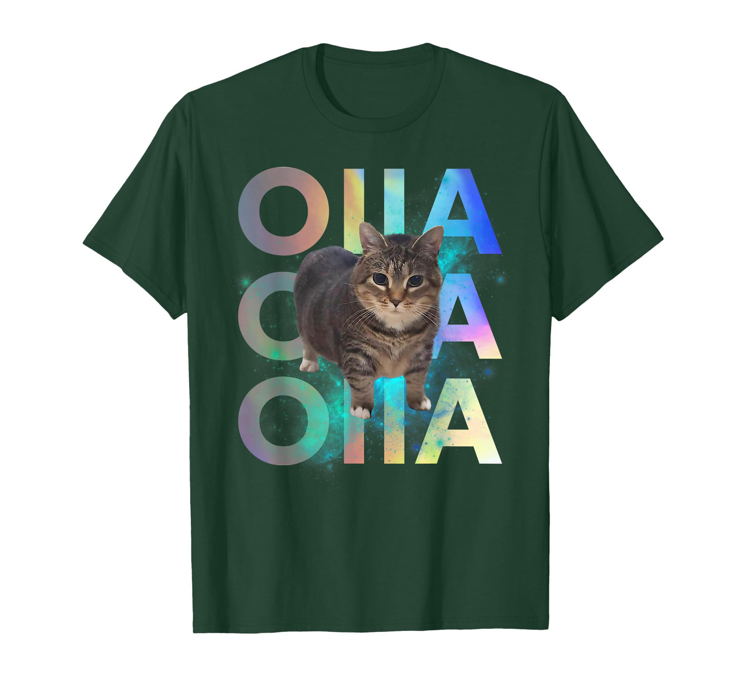 Funny OIIA OIIA Spinning Cat Meme Funny Brainrot Ethel Space T-Shirt