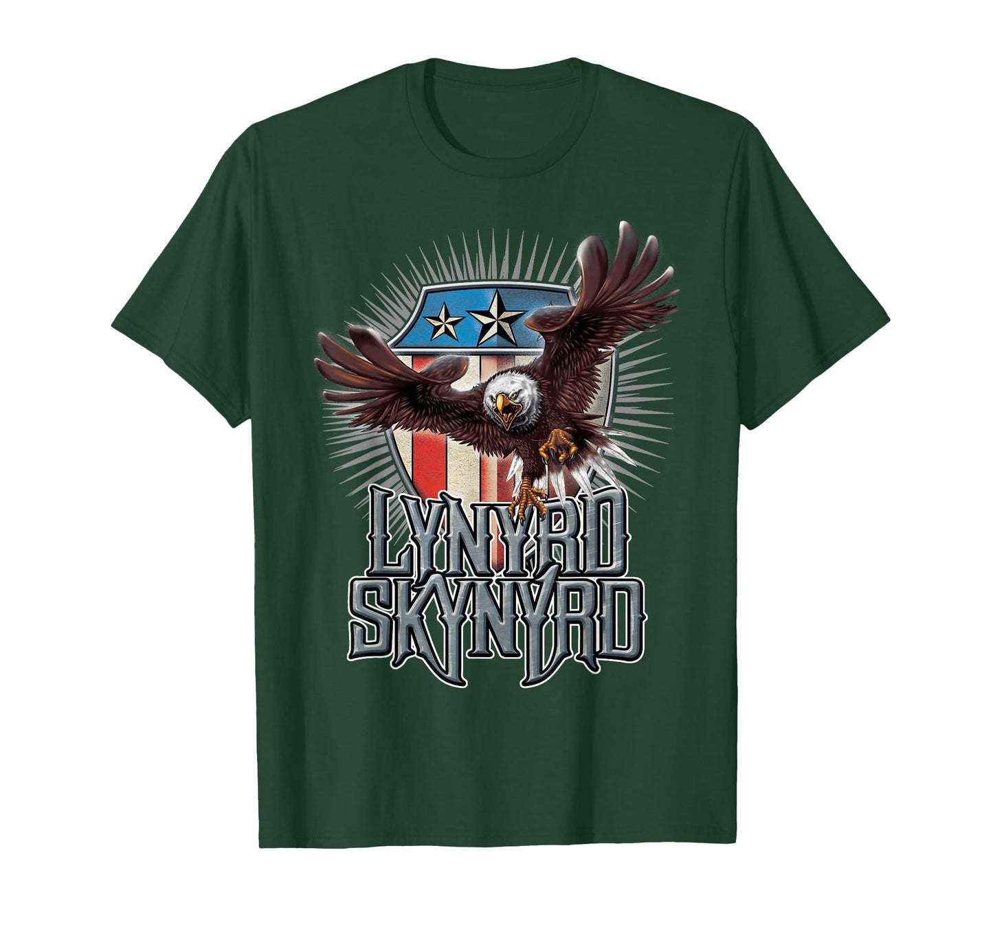 Lynyrd Skynyrd Pick Em Up Eagle Free Bird Stars Stripes Rock T-Shirt